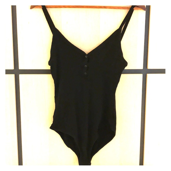 Sample Jersey Ribbed Button Detail Bodysuit - Picture 2 of 5